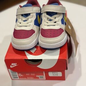 Nike Kids' Sneakers in Red, Blue, and White